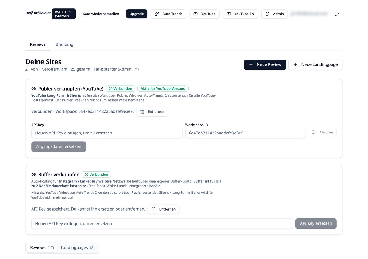 Anmeldeseite mit E-Mail-Login und Google-Button